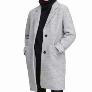 Andrew Marc New York Boucle Heather Gray Coat
